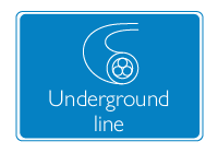 RIT-T technology icon - Underground line icon